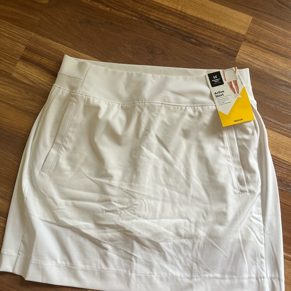 White Athletic Skirt